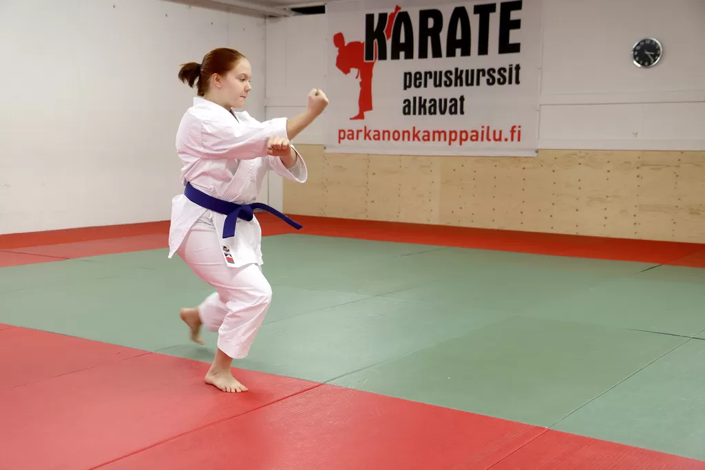 Maiju Myllymäki oli SM-karaten viides. Kilpailut käytiin Vääksyssä. Arkistokuva.