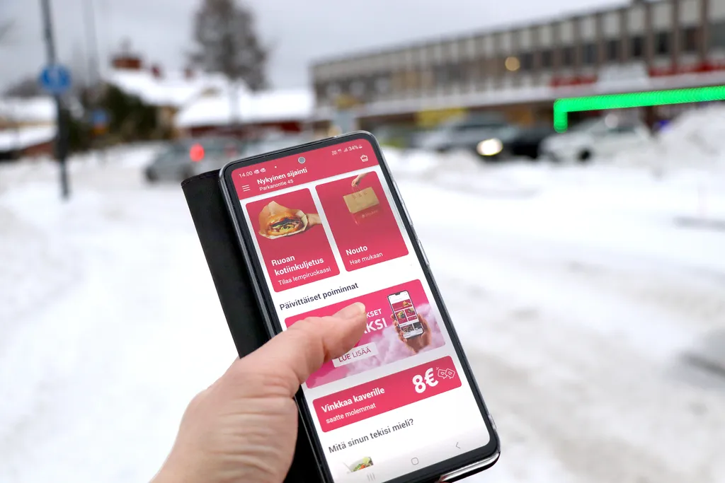 Foodoran sovelluksessa näkyy tällä hetkellä Parkanosta yksi ruokapaikka.